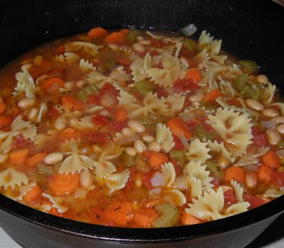 dutch oven bow tie soup recipe