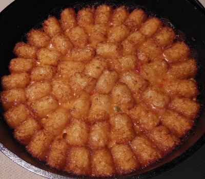 dutch oven taco tots recipe